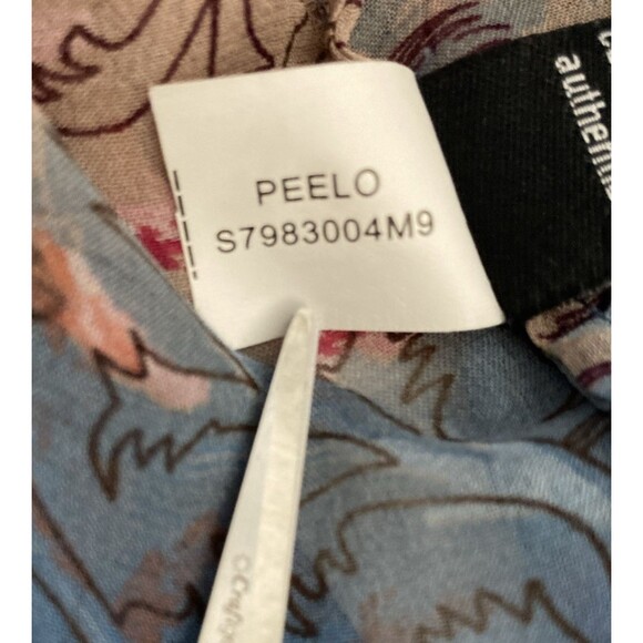 Diane Von Furstenberg Silk Peasant Blouse SIZE 4 Sheer Boho Art to Wear Peelo - Picture 10 of 12